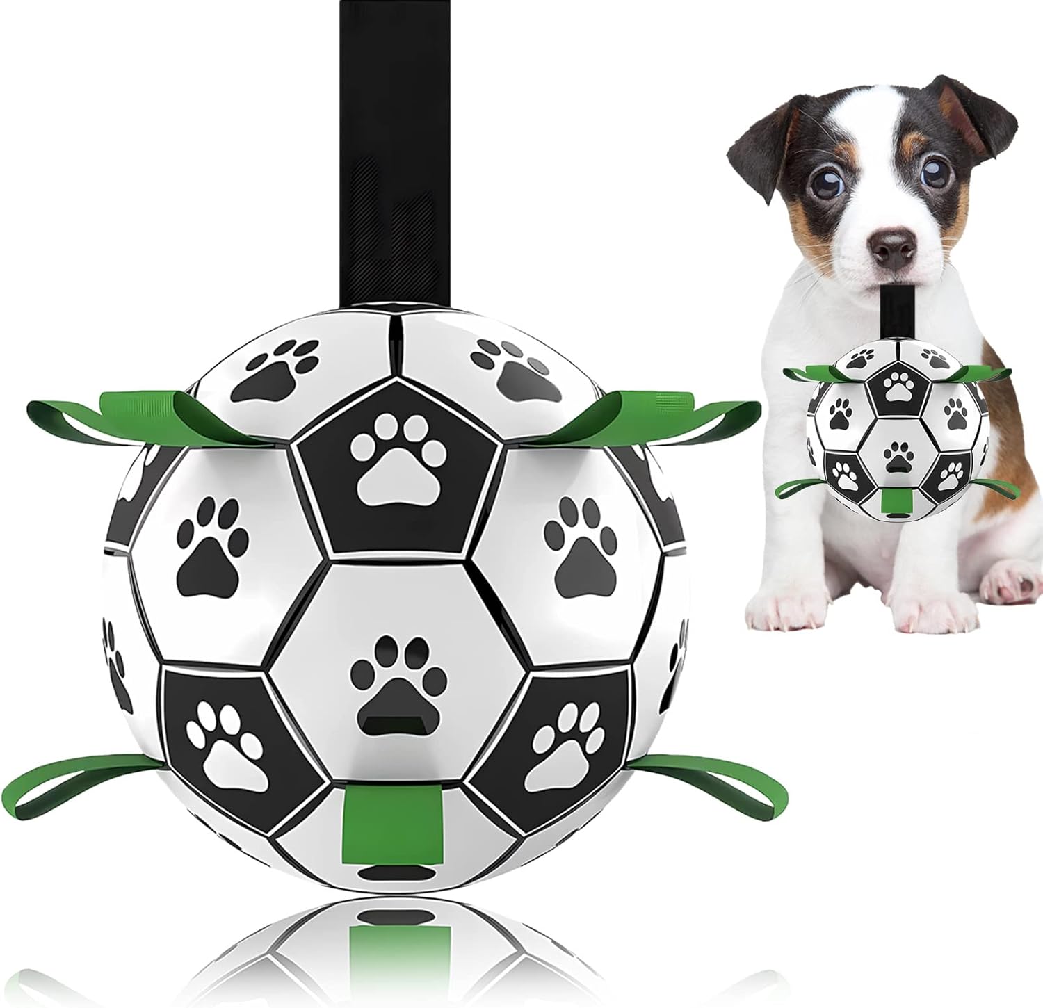 Interactive Dog Soccer Ball - Dog Football Toy for Fetch & Play